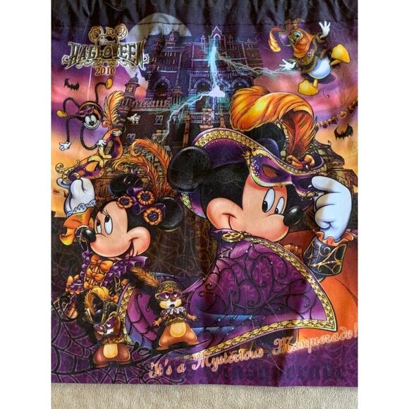 2010 Halloween Tokyo Sea Disney pins drawstring cloth bag reversible RARE - Picture 8 of 10